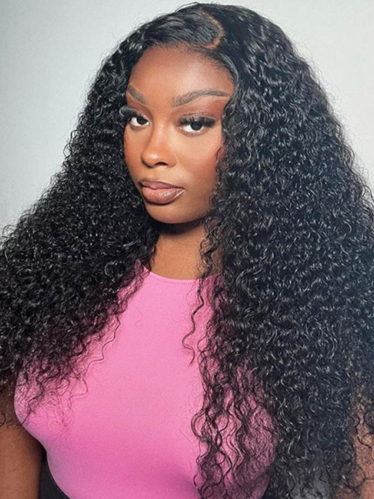 Simidola Pre Bleached Knots 13x6 HD Lace 250% Density Kinky Curly Wig