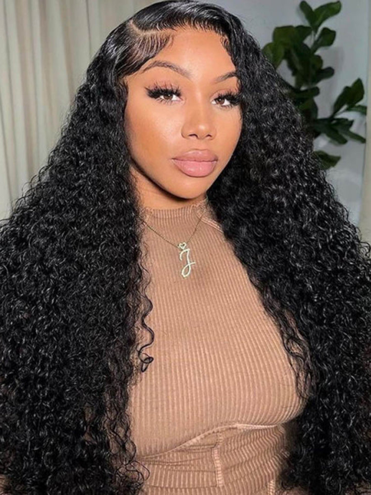 Simidola Pre Bleached Knots 13x6 HD Lace 250% Density Kinky Curly Wig