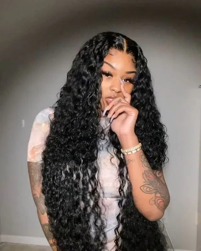 Simidola 13x4 Transparent / HD Lace 250% Density Water Wave Frontal Wig
