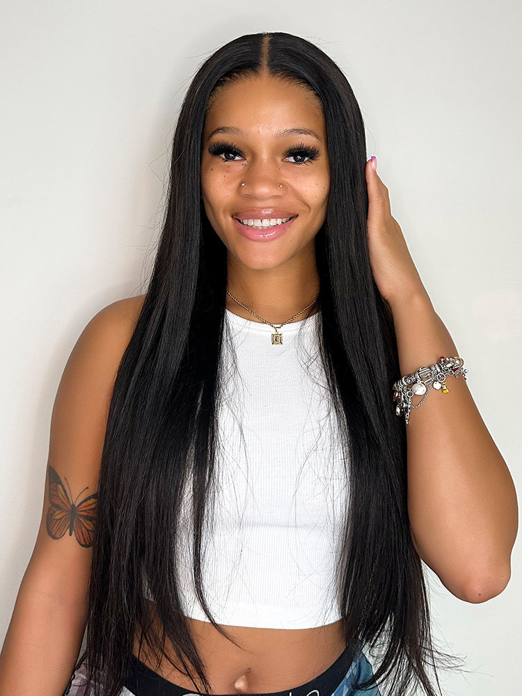 Simidola U Part Brazilian Hair Straight Hair Wig