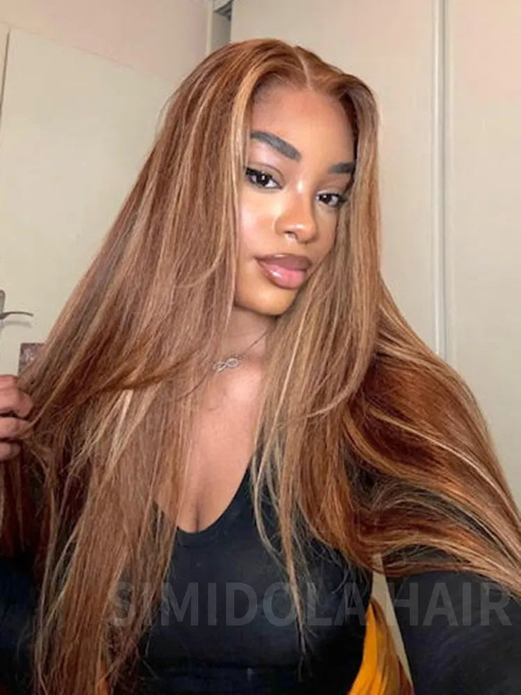 @charmainemg Same 26inch Highlight Brown Wear Go 4x6 Lace Straight Hair Wig