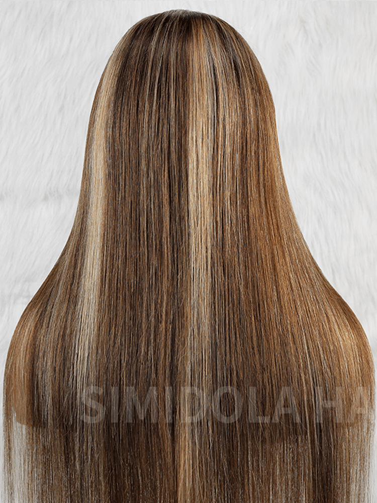@maaguiie_ Same 26 inches Highlight Brown Straight Wear Go Wig