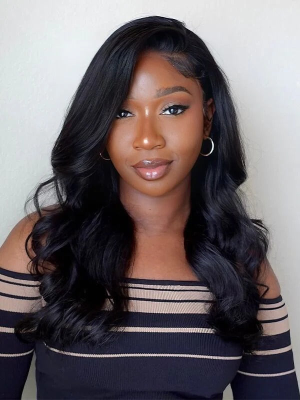 Face-Framing C-Part Layered Cut Body Wave Pre-Style Wear Go Wig 9x6 Lace Tiny Knots Glueless Wig