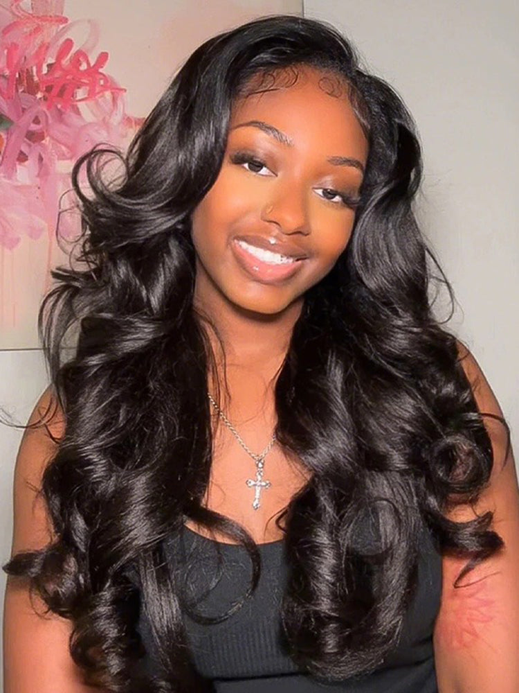 Simidola Glueless New In Pre-Styled Butterfly Cut Layered U Part Wig Natural Black Human Hair Yaki Straight Wigs
