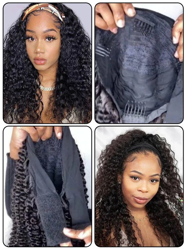 Simidola Body Wave Headband Wig Adjustable No Lace Wigs