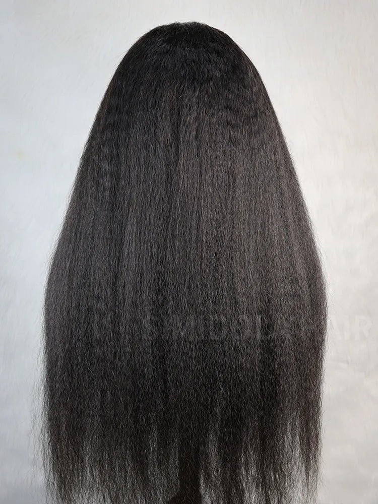 @brittneyenora Same M-CAP Wear Go 9x6 HD Lace Pre Bleached Tiny Knots Kinky Straight Glueless Wig