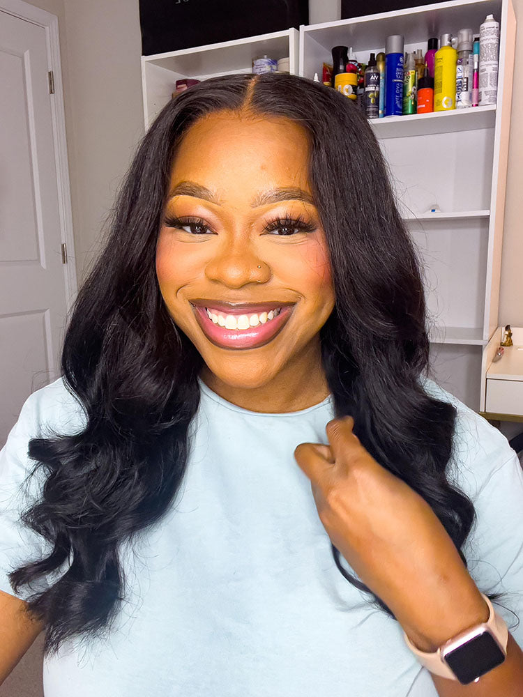 @ko_glamour Same 22inch M-CAP Wear Go 9x6 HD Lace Pre Bleached Tiny Knots Body Wave Glueless Wig