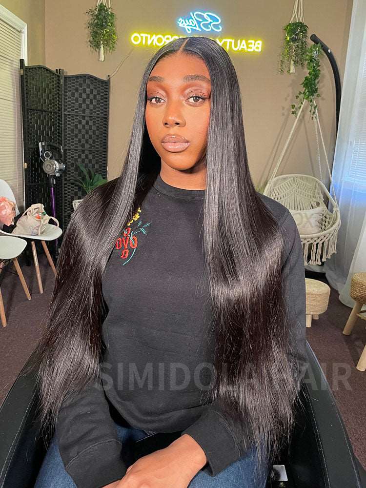 @iamsslays Same 24 inches Wear & Go 4x6 HD Lace Straight Hair Wig