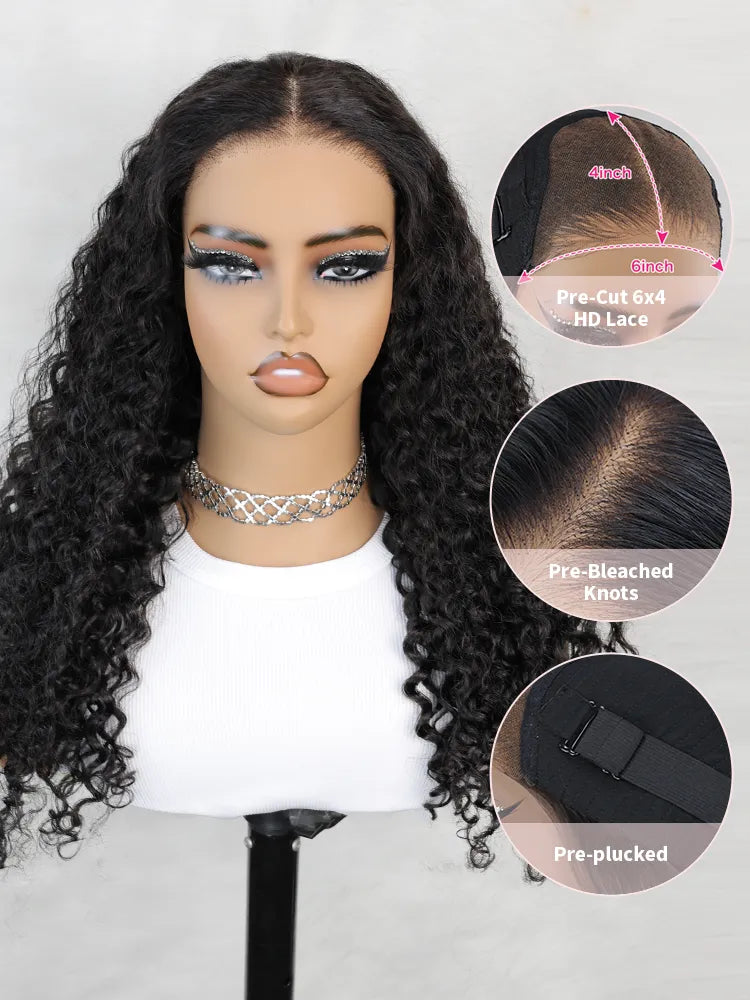 @ashcat_ Same 22 inches 4x6 HD Lace Water Wave Wear Go Wig