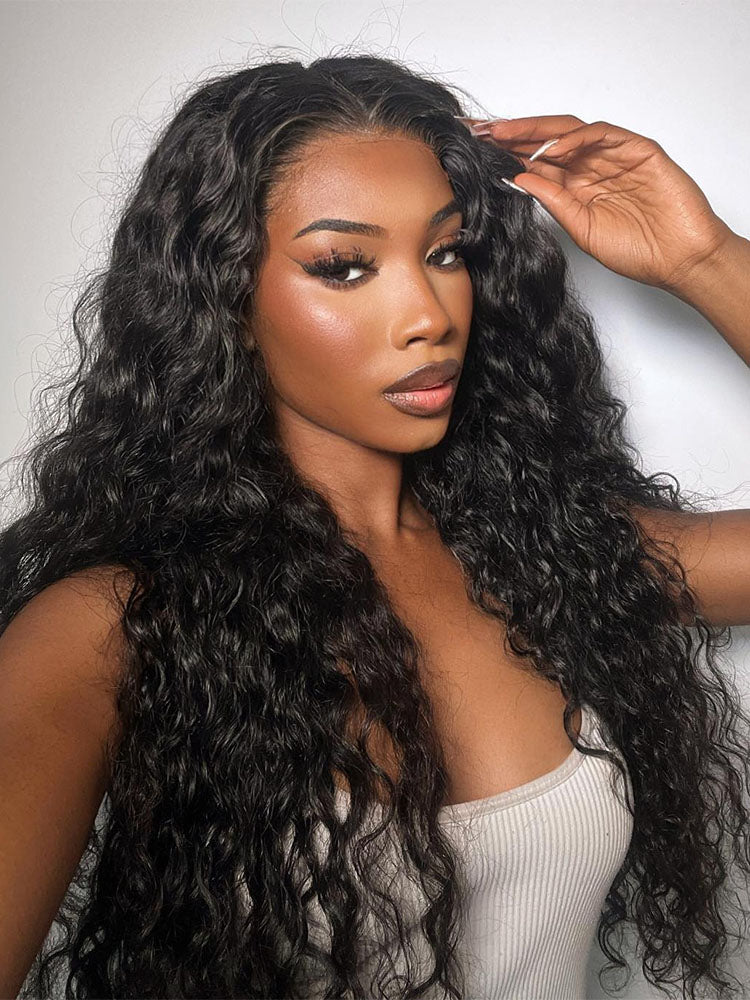 Simidola Pre Bleached Knots 13x4 Invisible HD Lace Water Wave Wig
